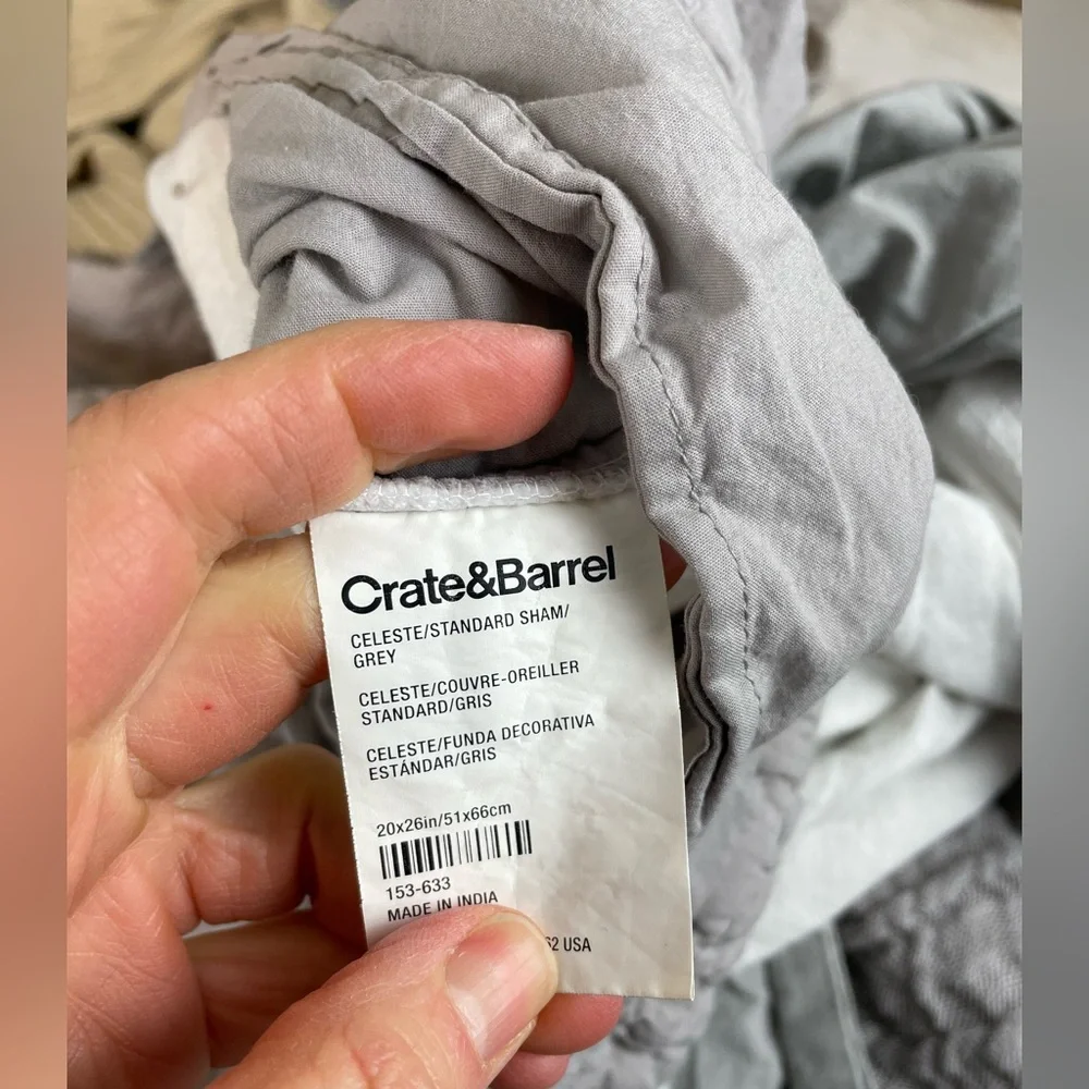 Pottery Barn Neutral Gray Woven Throw